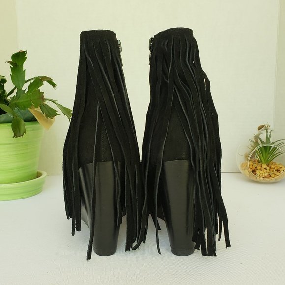 CARLOS by CARLOS SANTANA Mika Western Boos in Black Size 9 New NWT - Picture 6 of 6